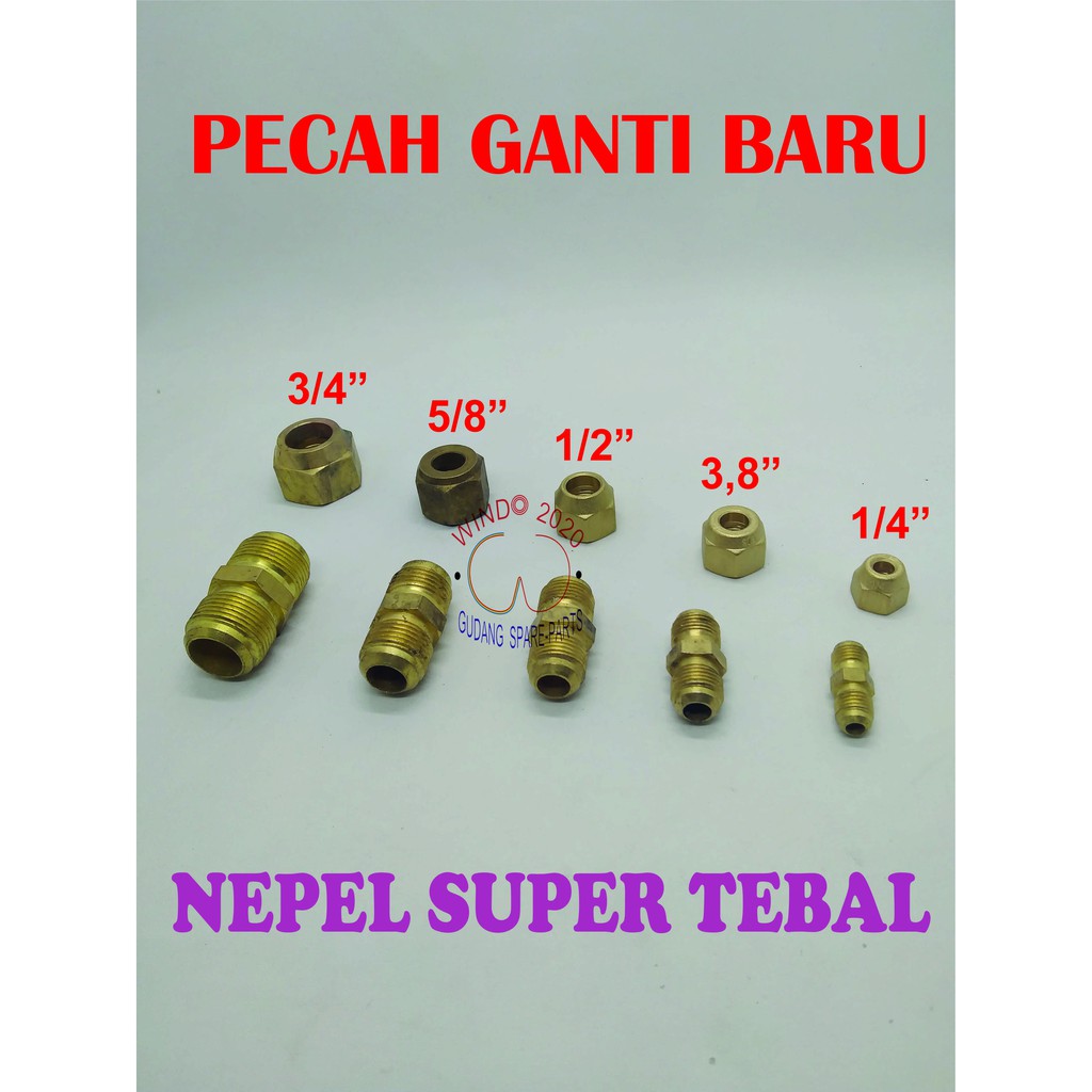 NEPEL AC | DOUBLE NEPEL |  NEPEL PIPA AC | NAT AC | NEPEL AC 1/2PK - 5OK I DOBEL NEPEL AC | NUT AC