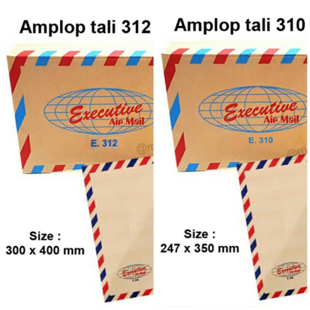 

Amplop 312 Airmail Tali Executive 1 Dus