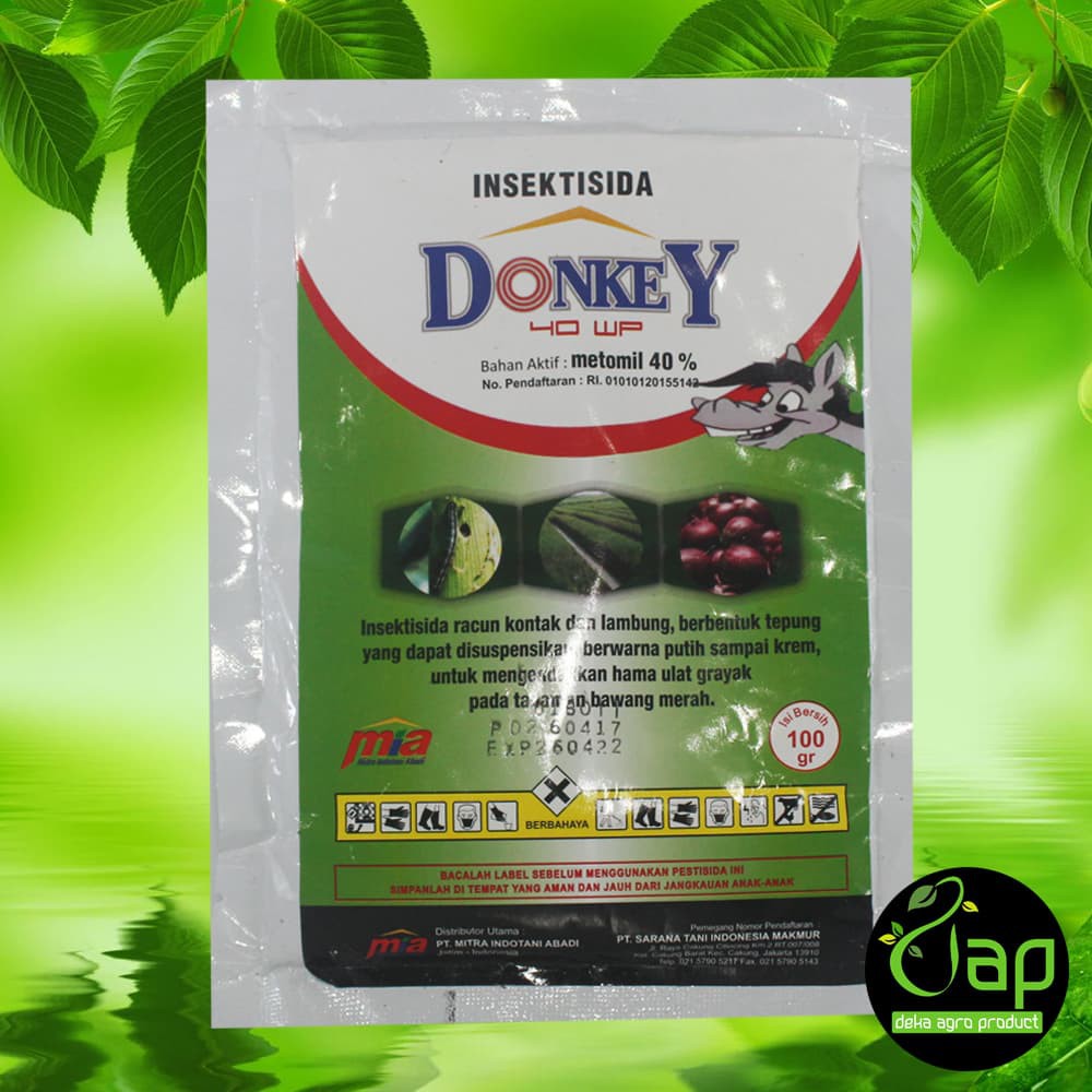 PROMO INSEKTISIDA DONKEY 40 WP 100 GR BASMI WALANG SANGIT KUTU KUTUAN DKK