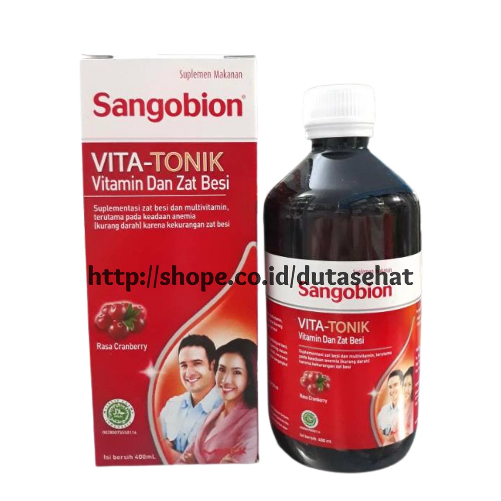 Sangobion Vita Tonic Syrup 400 ml - Sirup penambah darah