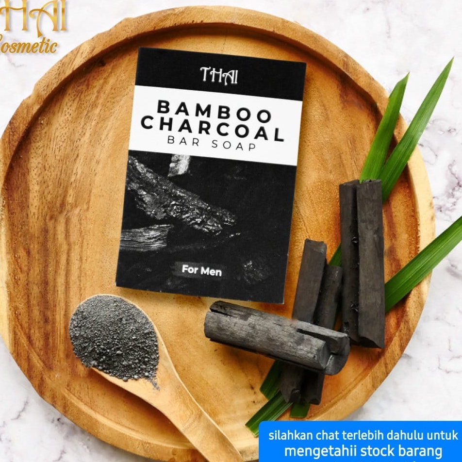 THAI SABUN BATANGAN 100GR SOAP MEN CHARCOAL FACE WASH CUCI WAJAH