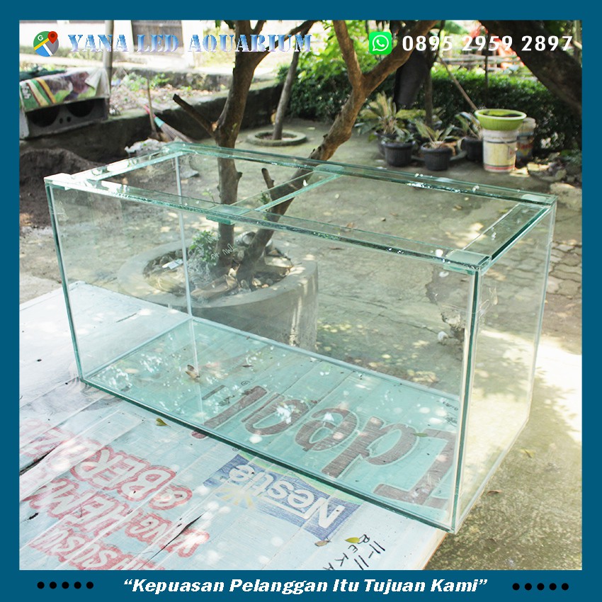 Aquarium / Akuarium Kaca Bening  100cm ×40×40 5mm