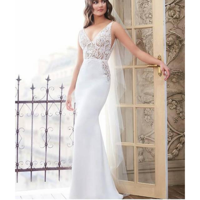 Gaun pesta, bahan scuba combi brokat premium