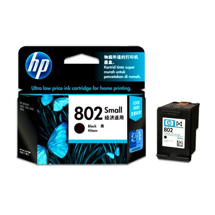 

s40dhts Cartridge Printer Hp 802 Black Small Ink Original E57Dtgfe
