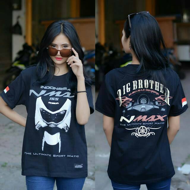 Kaos NMAX Bisa BAYAR DITEMPAT / COD Tshirt Yamaha NMAX Kaos NMAX Baju Bikers NMAX GROSIR BAJU BIKERS