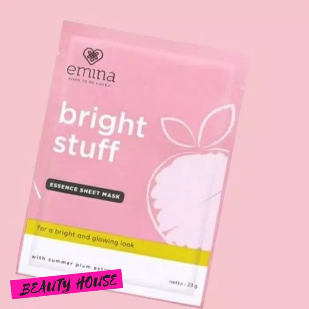 sheet mask emina emina sheet mask emina bright stuff essence masker emina kecantikan wanita
