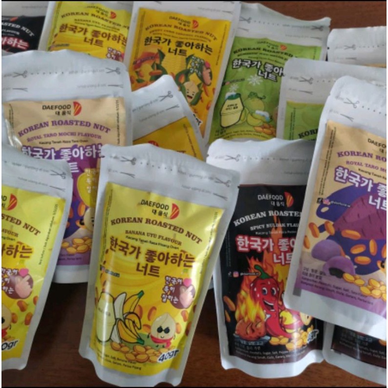 

deafood Korean. kacang kekinian Korean berbagai rasa
