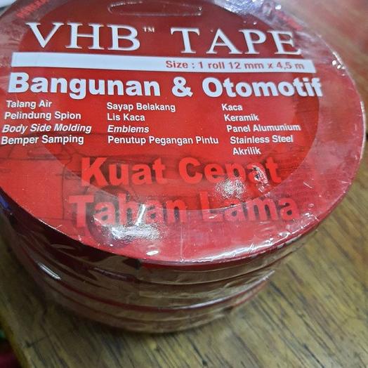 

New - Double Tape 3M VHB 12mm x 4.5mtr Original Kuat dan Lengket