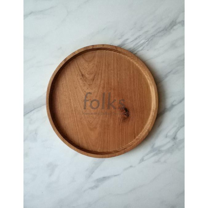 Piring/Nampan/Tray Kayu Jati Ukuran Besar | Food Grade