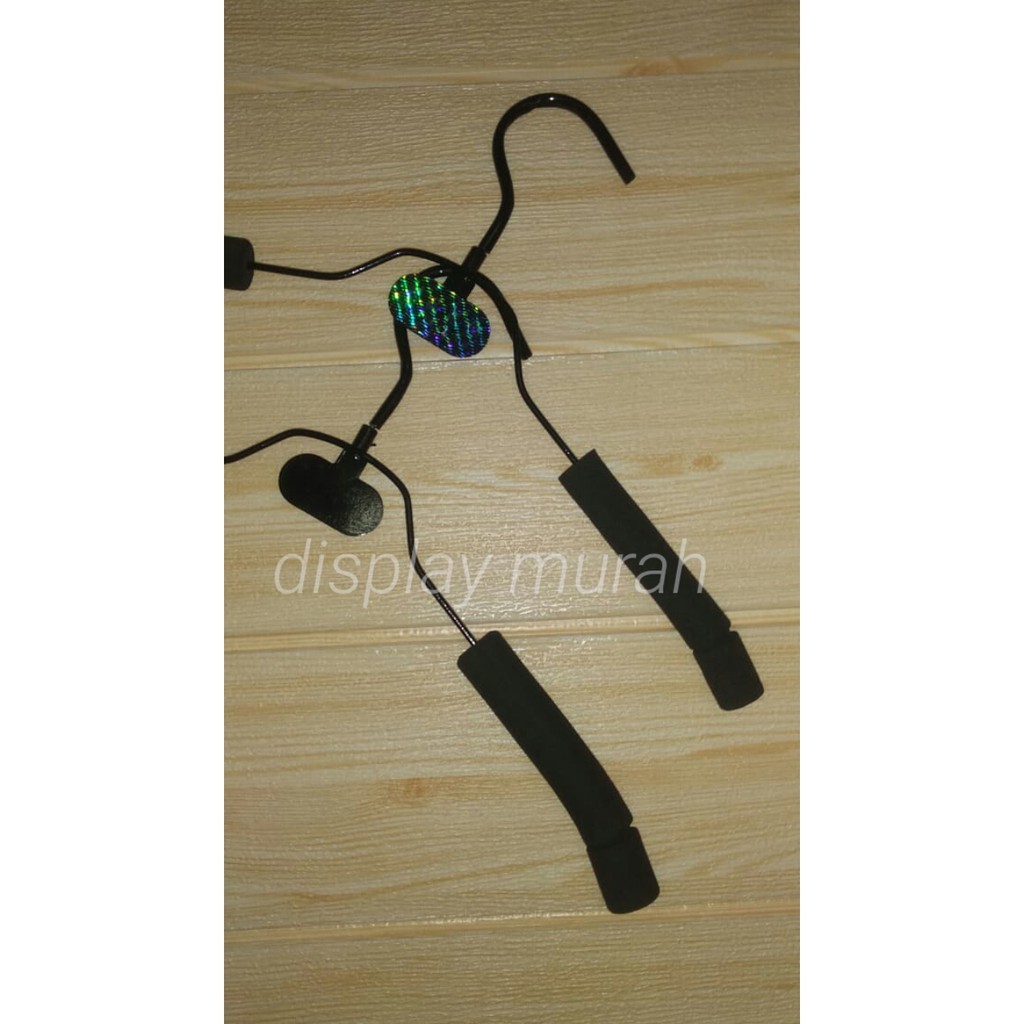 Hanger busa dewasa hitam hanger kawat busa hanger besi hanger Premium hitam-BH