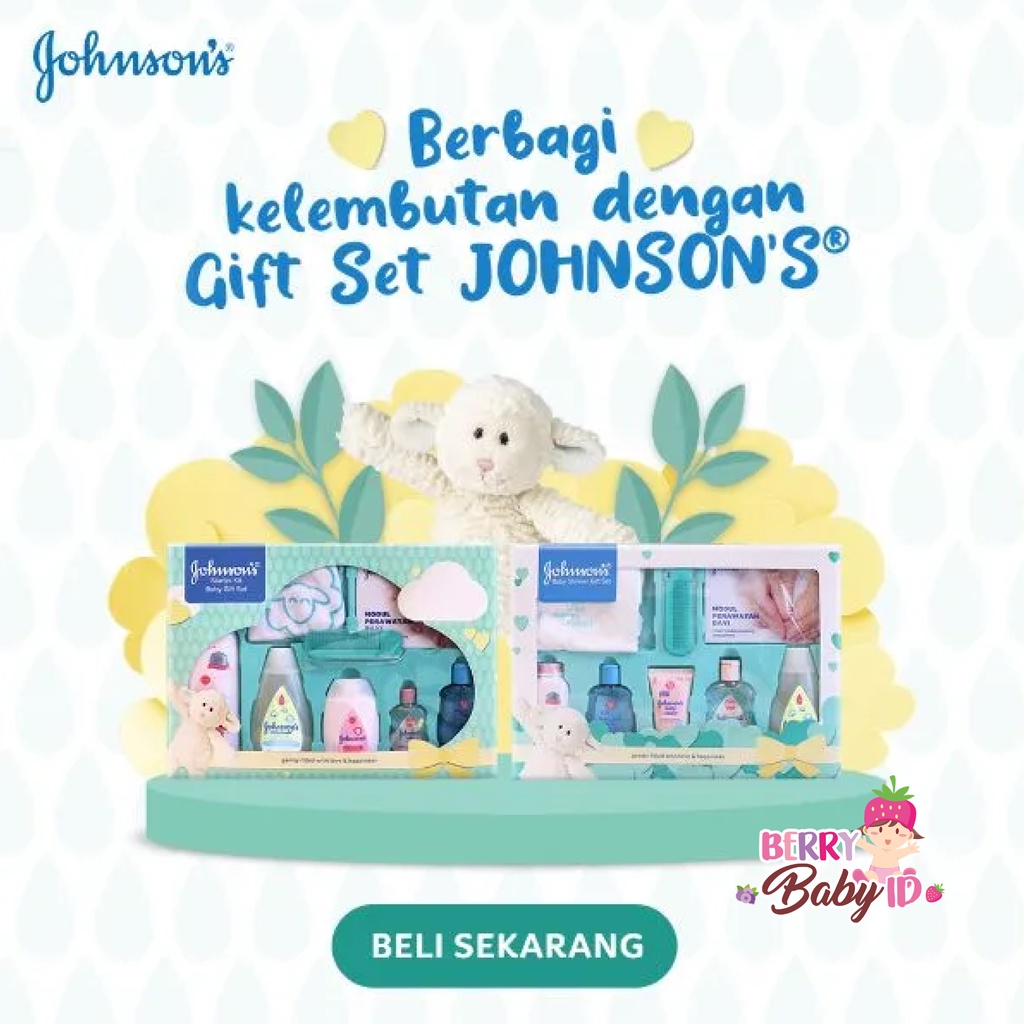 Johnson's Baby Gift Box Paket Hadiah Kado Perawatan Bayi Johnsons Berry Mart