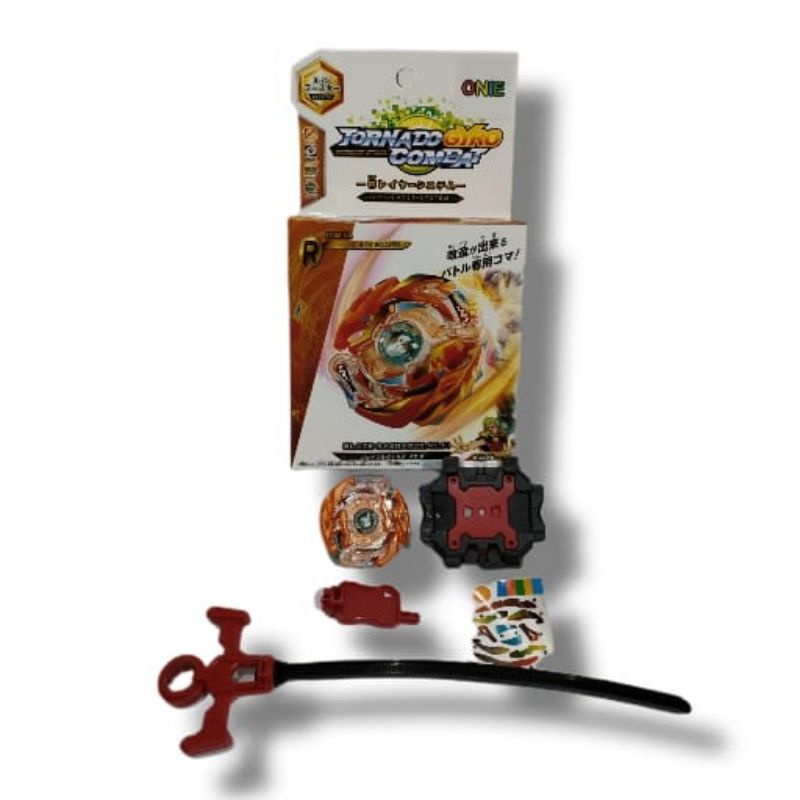 Mainan Gangsing Beyblade plus launcher brush sistem