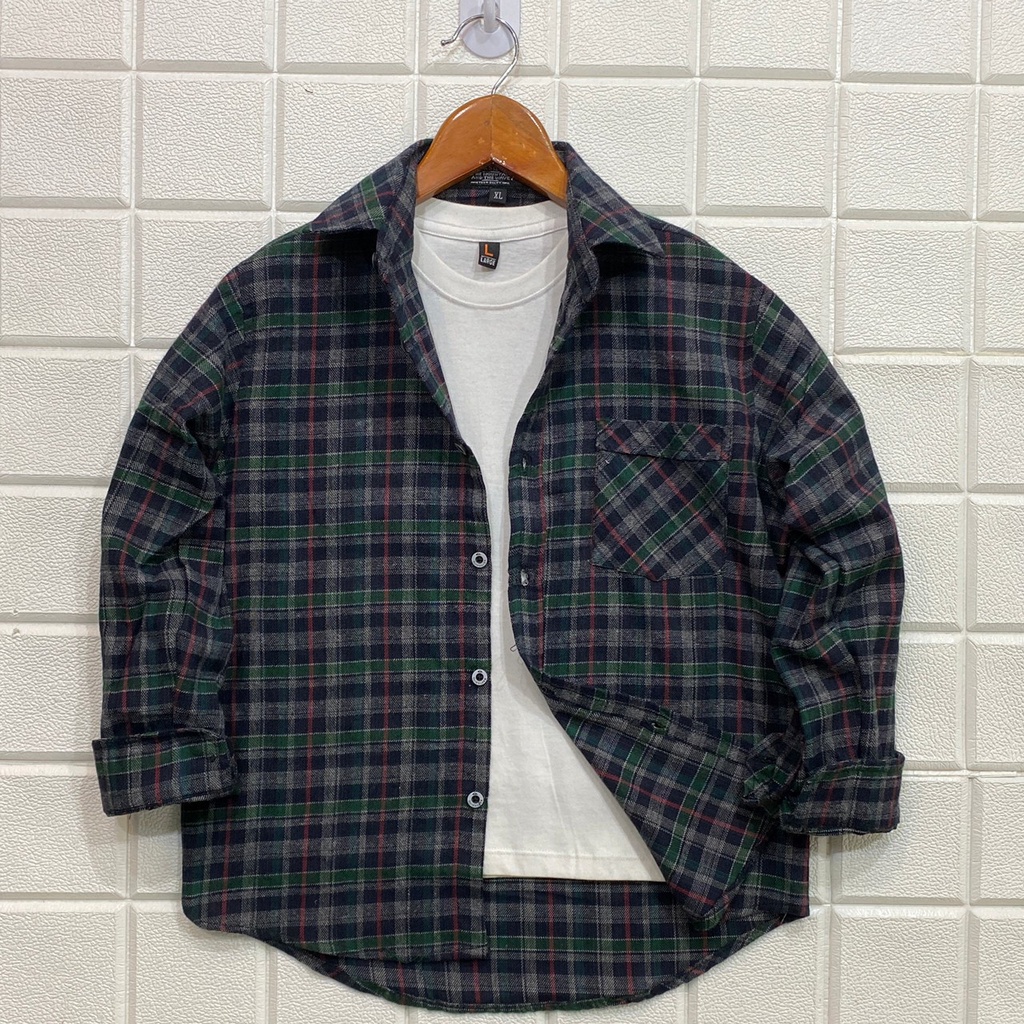 Kemeja Flanel Anak Laki Laki Usia 1-11 Tahun ORI Lengan Panjang Kotak Kotak FLANEL Original Distro