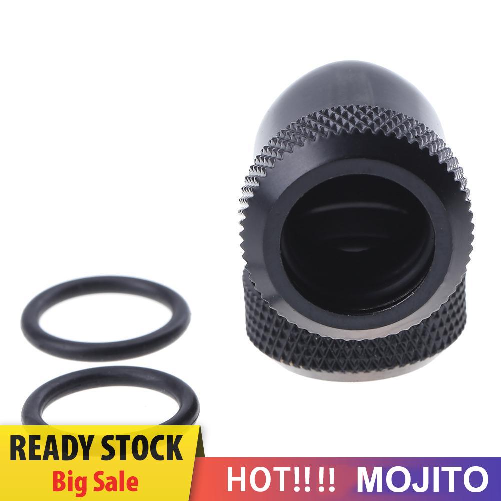 MOJITO 14mm OD G1/4 Inner Thread 90 Degree Tube Connector for PC Water Cooling