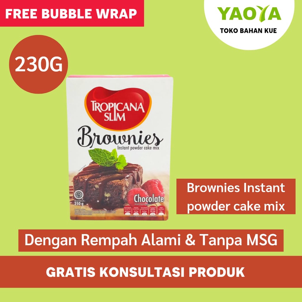 

TROPICANA SLIM PREMIKS BROWNIES CHOCOLATE 230G