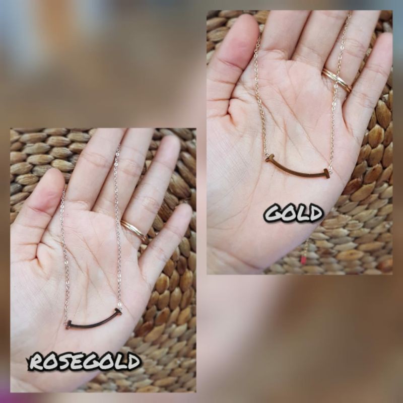 kalungTiffany (satuan) gold dan rose