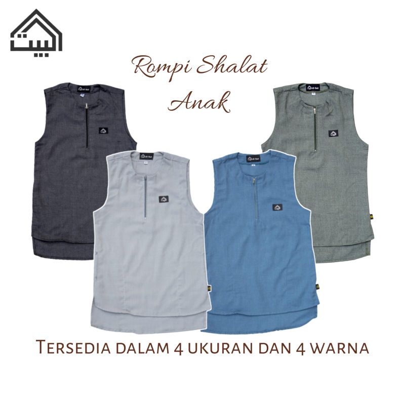 Rompi Solat Anak Laki-Laki Usia 4-12 Tahun Baju solat/outwear anak/rompi kids