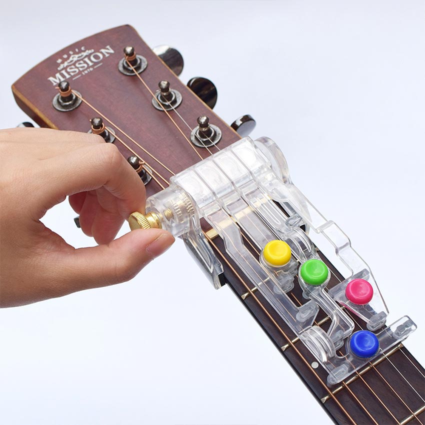 Guitar Chord Aid Tool Acoustic Guitar Chord Learning Teaching ABS Plastic Tool Musical Instrument Accessory Guitar chord aid