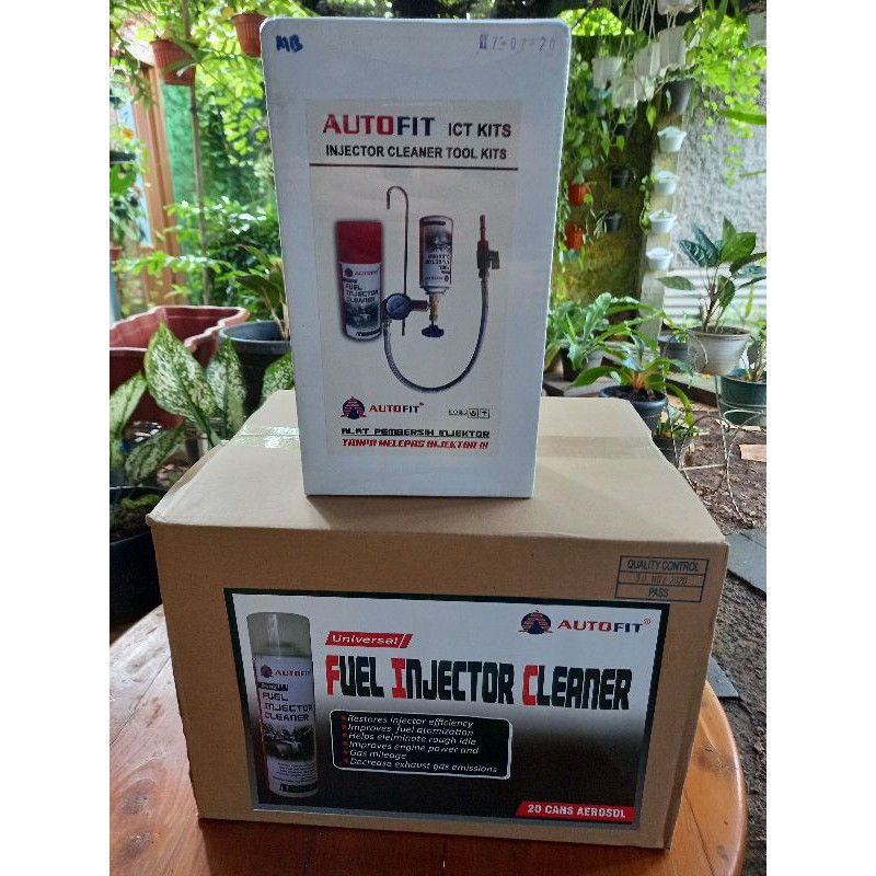 Paket Alat fuel injector cleaner plus cairan injector 500 ml 1 duz 20 kaleng untuk mobil