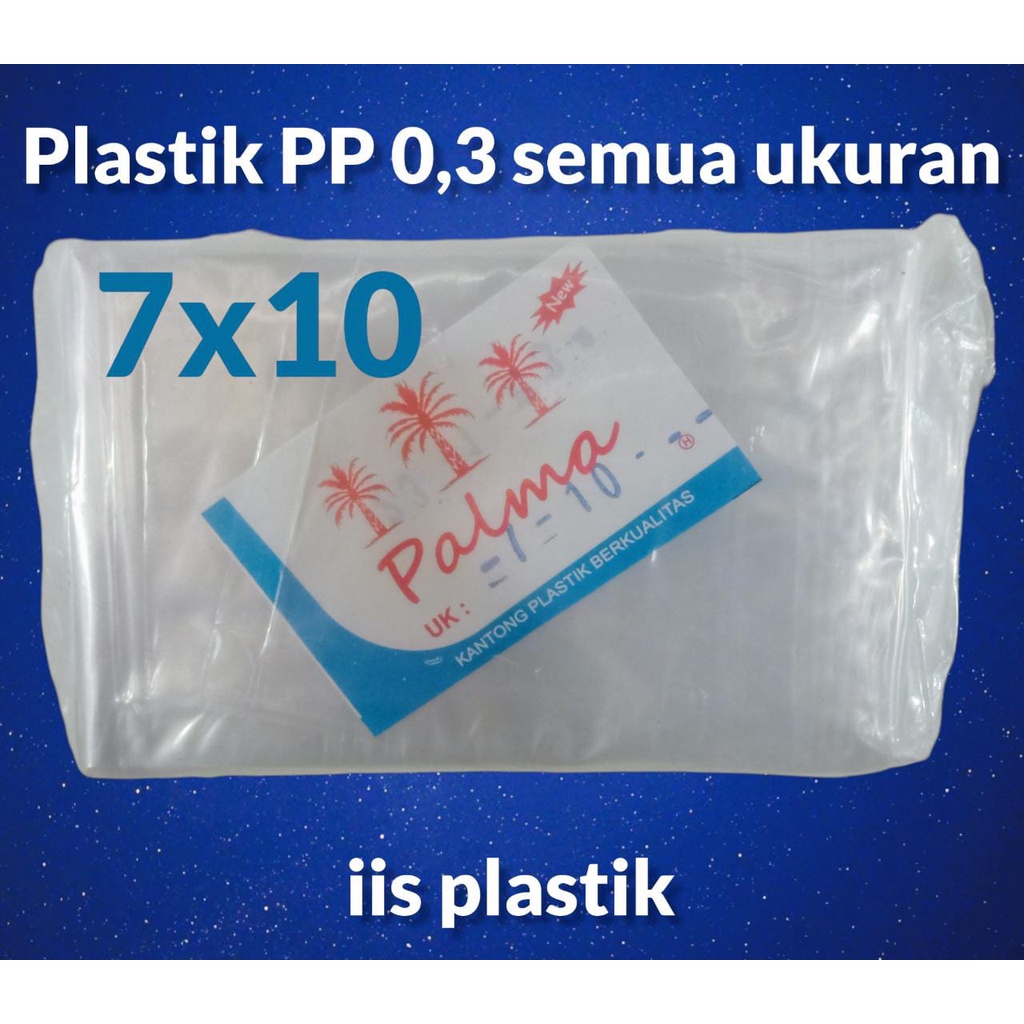 kantong plastik PP bening Ukuran kecil / plastik aneka Kue / Kerupuk Macaroni dll / plastik bening semua ukuran