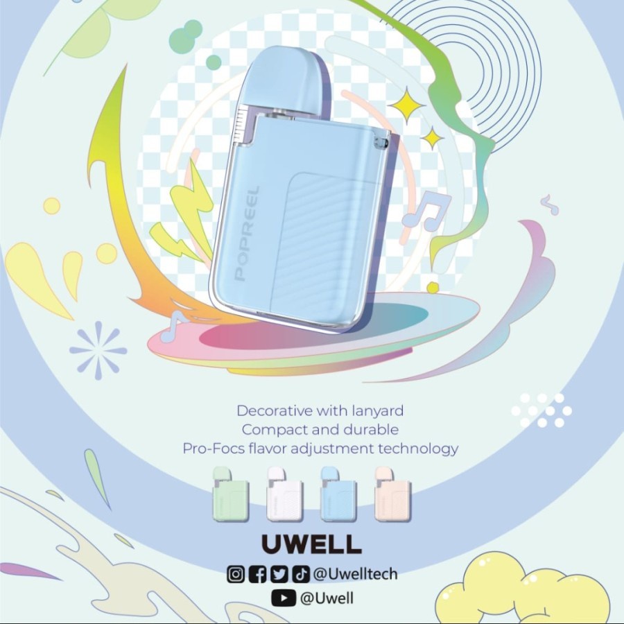 GET IT NOW!!! UWELL POPREEL PK1 POD KIT DEVICE 520MAH [100% AUTHENTIC]