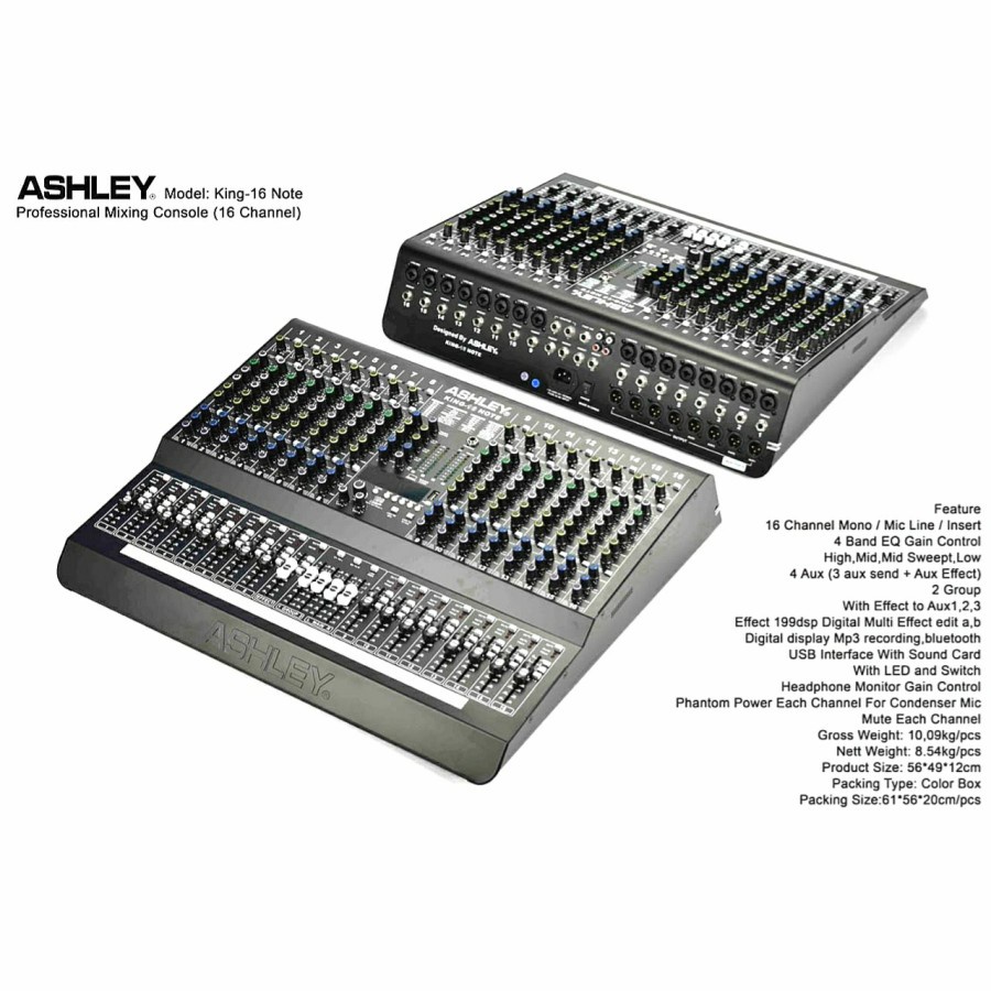Mixer Audio Ashley King 16 Note Original