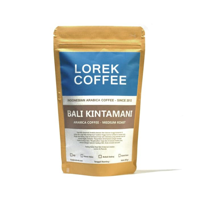

Kopi Bali Kintamani Arabika Medium Roast 200 gram Lorek Coffee - kkp2100