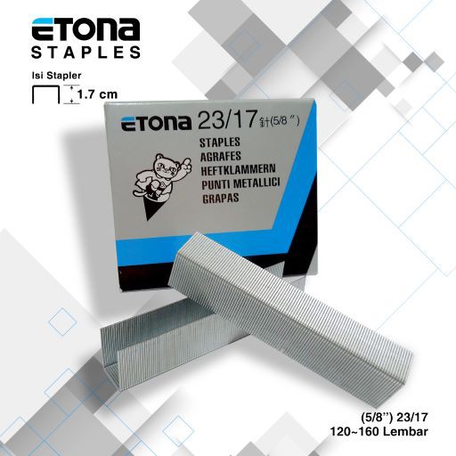 ISI STAPLES ETONA 23/17 (5/18&quot;) GARANSI SEUMUR HIDUP!Produksi Lokal