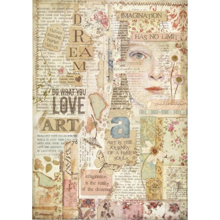 Kertas Scrapbook - Vintage Paper by Okashi Store-1