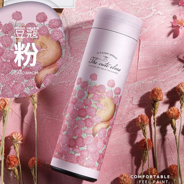 Tumbler stainless steel 304 BPA FREE desain lucu unik botol minum thermos cup-Cardamom