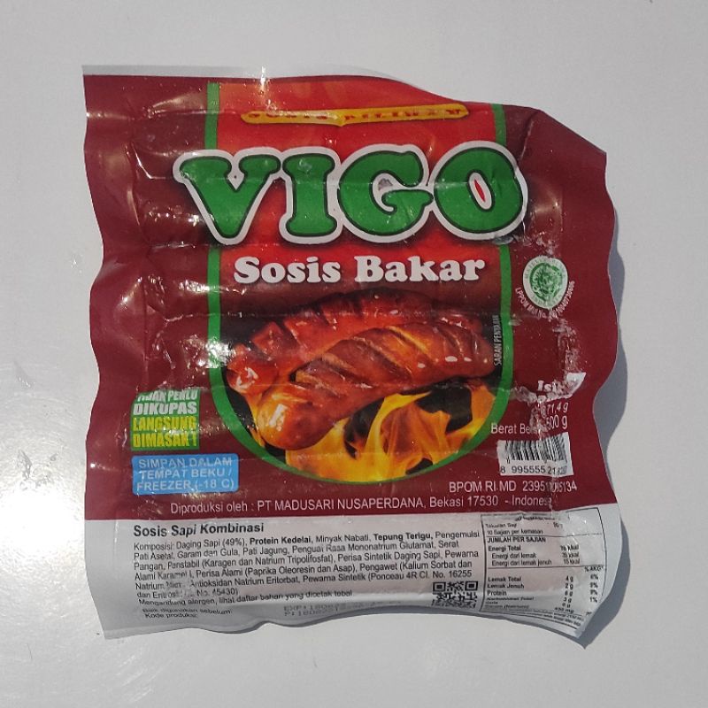 

Vigo sosis bakar long 500 gr