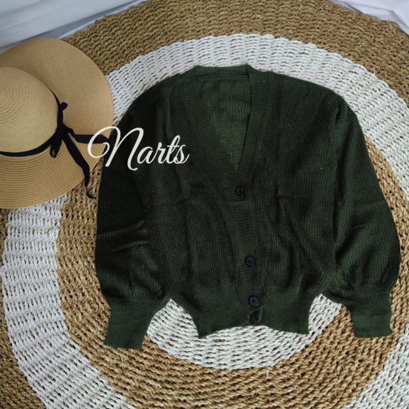 Olivia Cardy Crop / Eireen Crop Cardy / REAL PICT !!!-Army