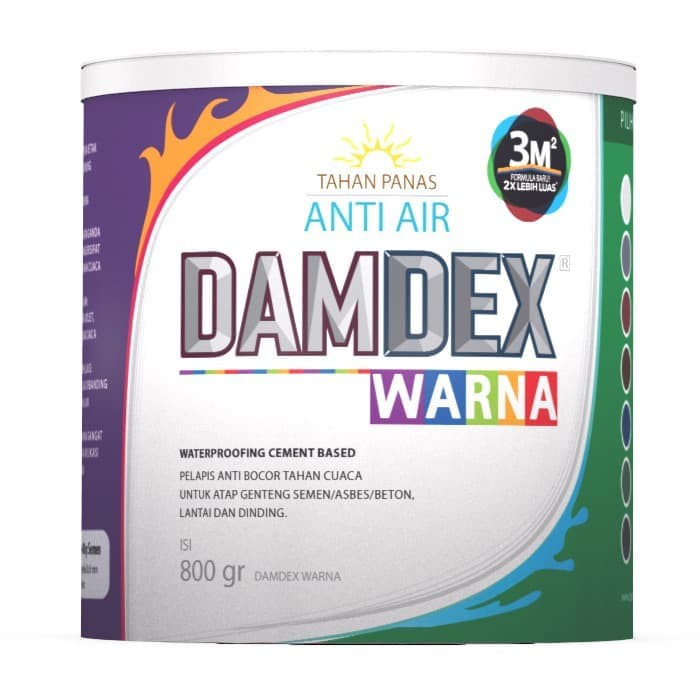 DAMDEX WARNA HITAM - 0.8 Kg Cat Waterproofing (warna HITAM)