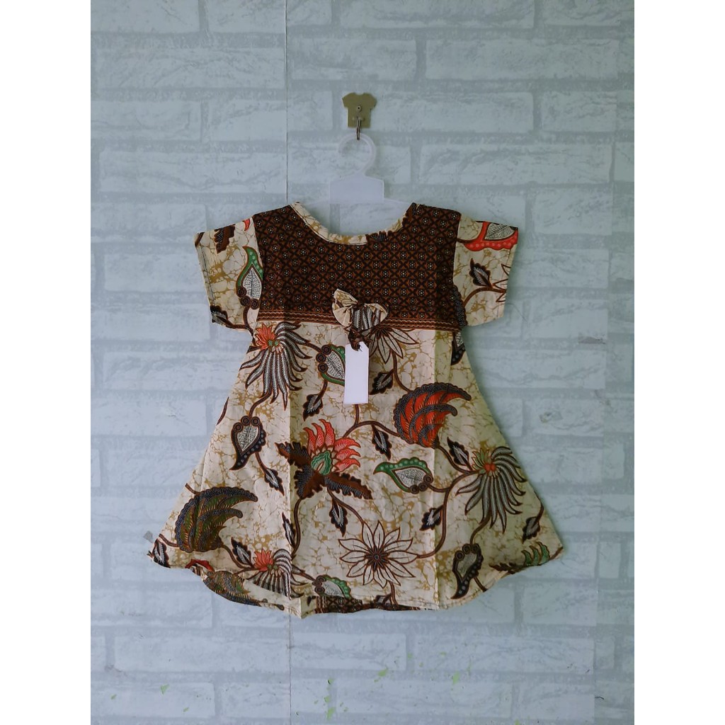 Dress batik klok anak (2th - 4th)