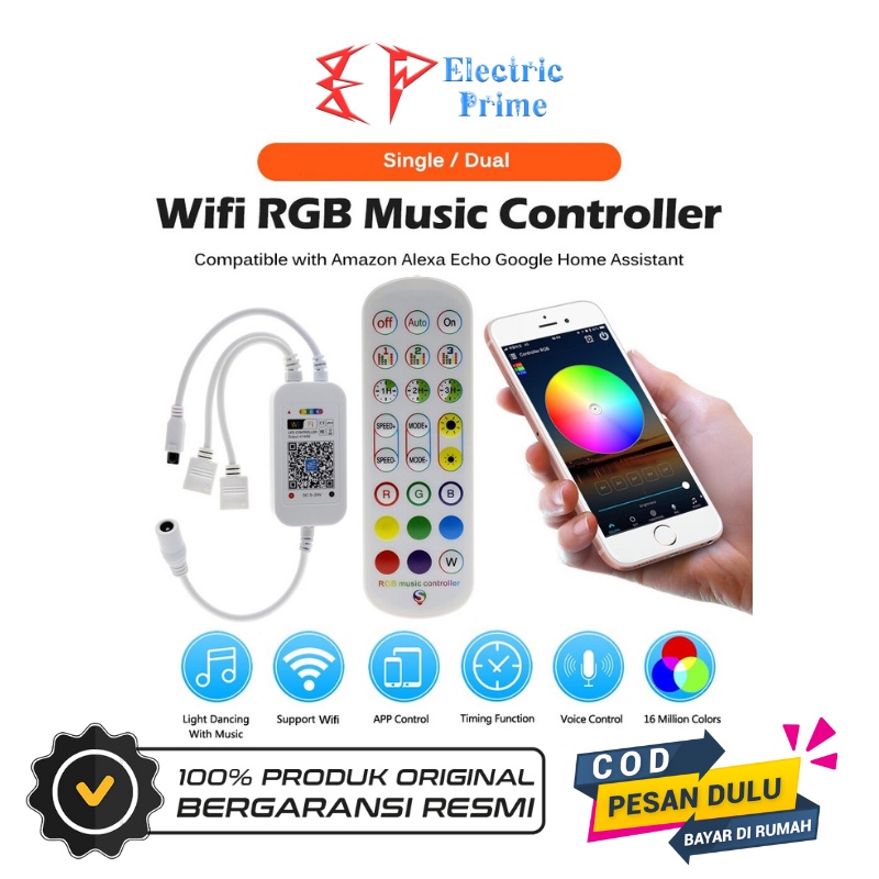 Remote Control Led Strip RGB Wifi 5050 2835 Magic Home TRIPLEDI DC12V Single Double Output Remot Kontrol 24 Key