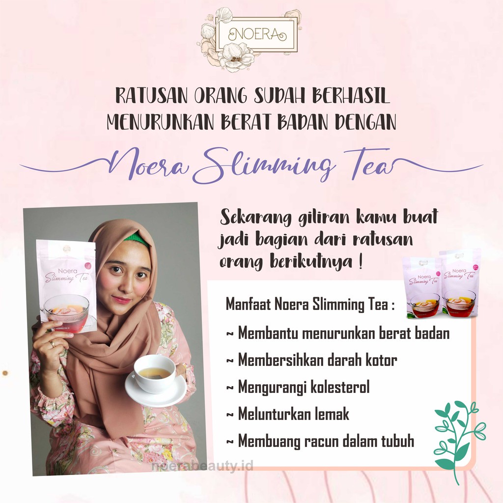 NOERA Slimming Tea - Teh Diet Detox Pelangsing Herbal Alami Badan