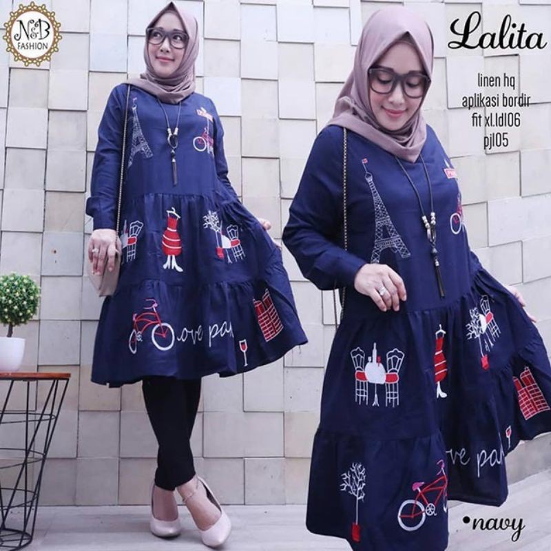 LALITA NAVY TUNIK