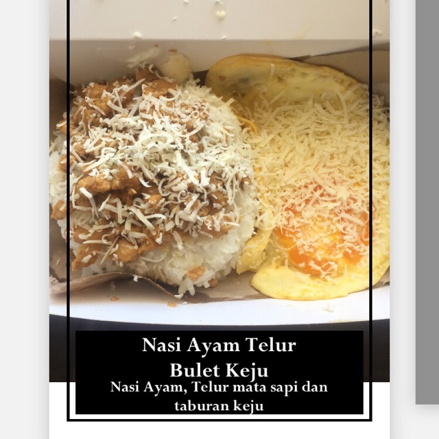 

Nasi telur ayam bulet