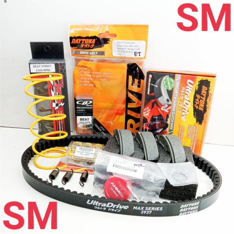 PAKET CVT UPGRADE KIRIAN DAYTONA BEAT STREET 2019, BEAT ESP, BEAT POP, SCOOPY 2020/STYLISH.
