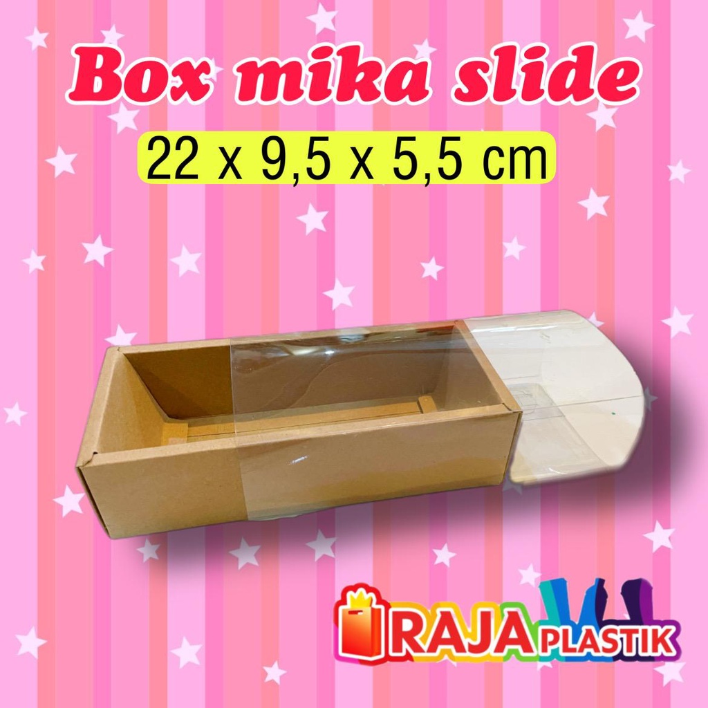 

Box Kue Mika Slide / Dos Makanan Mika Slide / Box Asesoris Mika Slide