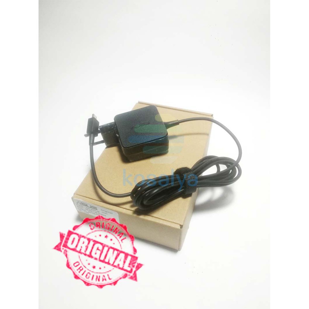 ORIGINAL Charger Adaptor Asus EeeBook 19V 1.75A Konektor USB Untuk ASUS E202 E203 E205 X205