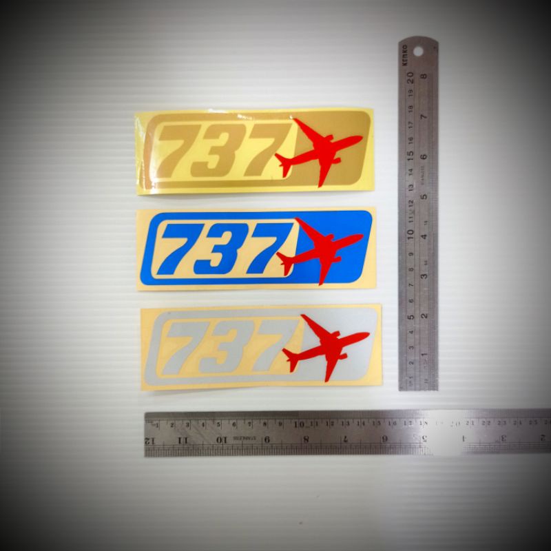 

Cutting Sticker Pesawat 737