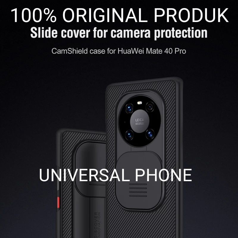 Hard Case Huawei Mate 40 Pro Original Nillkin Slide Camera Protector Full Cover Casing Sarung Hp Ori