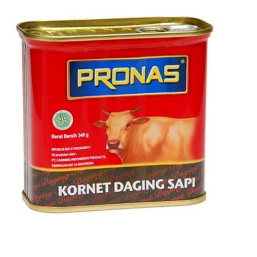 Kornet Daging Sapi Pronas 340Gram/ Kaleng