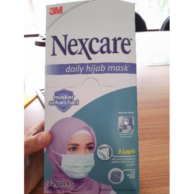 Masker hijab Nexcare 3M 1 box isi 36