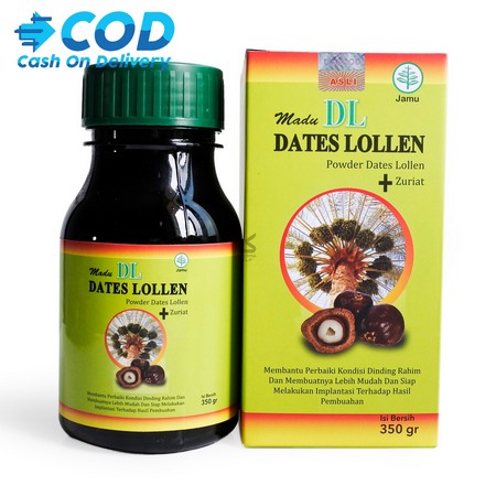 Penyubur Kandungan Madu Dates Lollen 350 Gr - Powder Date Lollen Zuriat plus Kurma Mud