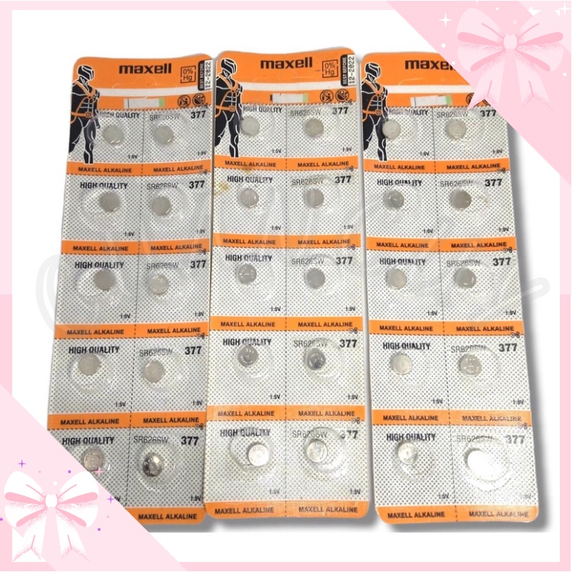 Cuancuy - Baterai Jam Tangan Maxell Kecil SR626S Batrai Jam Dinding Kancing Batre Termurah COD