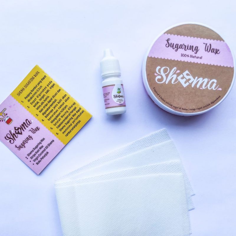 ( BPOM ) BIO SHEMA Sugaring Wax 300Gr + SERUM After Wax untuk Cabut Bulu Ketiak Kaki Sugar Paste Stripless