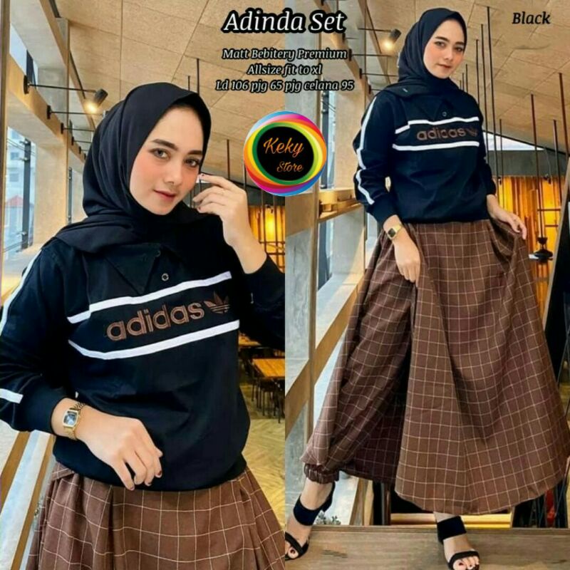 SET DINDA Kaos dan Celana rok by Alaika