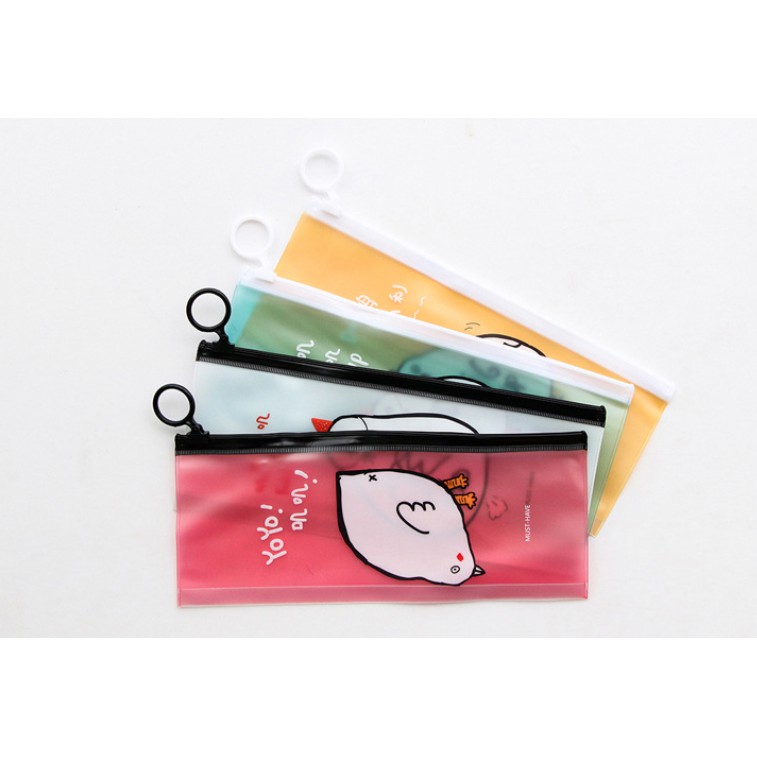 

Tempat Pensil Zipper Ayam Putih